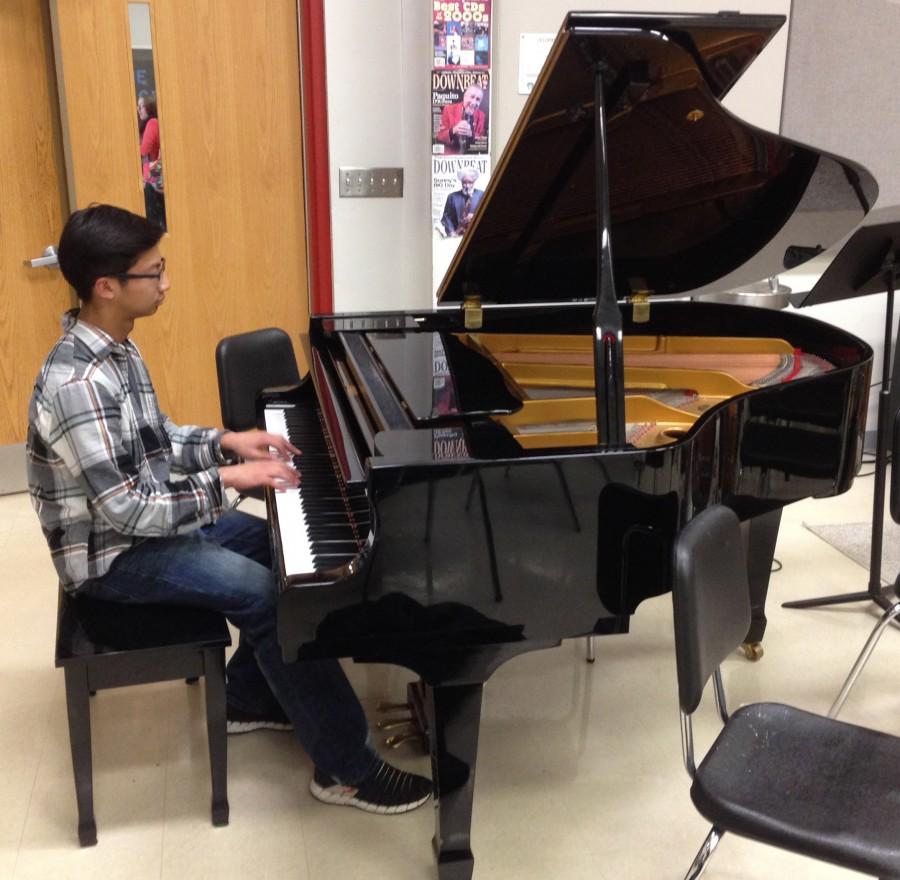 For the past two years, Zach Molina has participated in early bird Jazz Band at DHS, as well as various extracurricular jazz groups