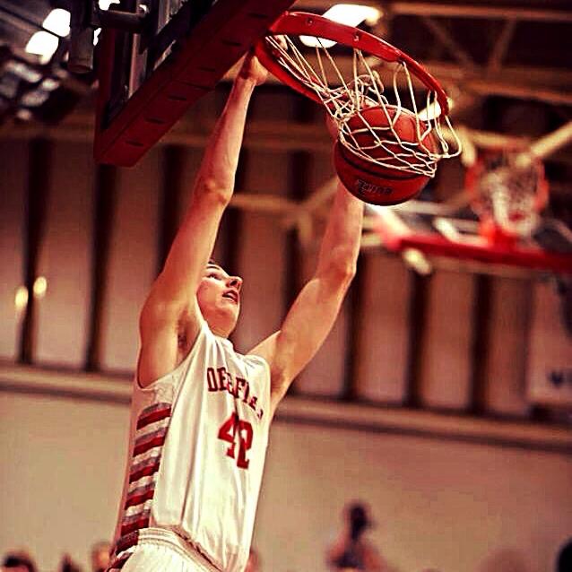 Towering over the competition :  Standing at  6'8 , Lieb serves as a consistent presence on both ends of the court as both a rim protector and an offensive threat. 