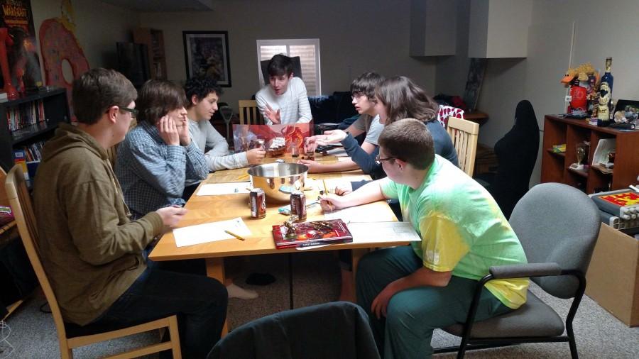 ALL ON THE TABLE: This group of six DHS students meets often to play Dungeons and Dragons, which provides them with a creative outlet and an escape from the academic pressures of high school. 
