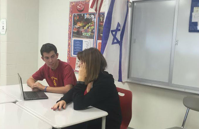 Co-founders Benjamin Gerstein and Mrs. Berman meet to discuss their new club