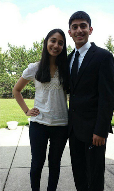 The author and her brother cherishing the moments before he leave for college