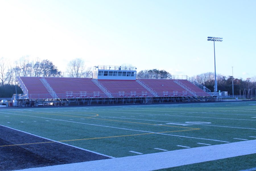 An empty Adams Field has become a more common sight in the second half of football games. Image by Uri Uziel