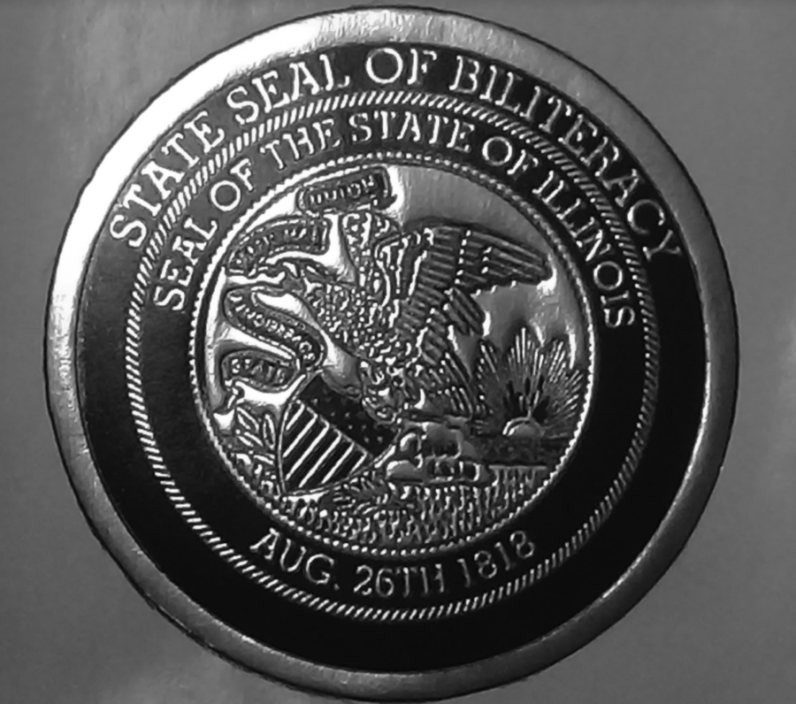 The Seal of Biliteracy that many DHS students were able to earn. 